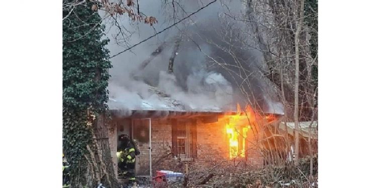 Person Rescued from Bedroom Window in Early Morning House Fire