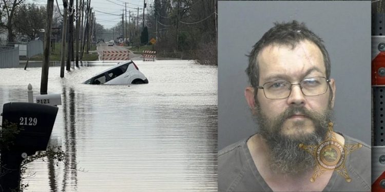 Vanderburgh County Man Arrested After Driving into Flood Waters While Impaired