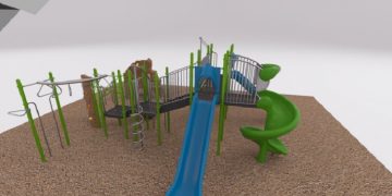 Evansville Enhances Park Amenities with New Playground Equipment at Stevenson Park
