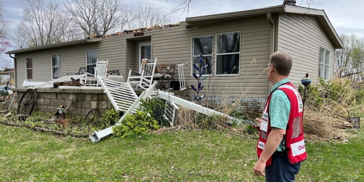 Volunteers Assist Storm Victims in Vanderburgh County, Indiana