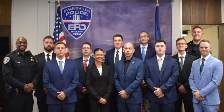 Evansville Police Department welcomes 10 new recruits to law enforcement academy