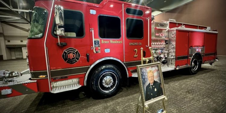 Evansville Fire Department dedicates new Engine 2 in honor of retired chief