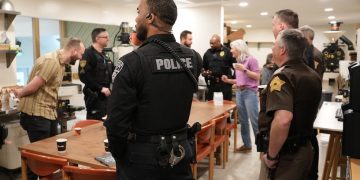 Evansville Police Department hosts Coffee with a Cop at local coffee shops