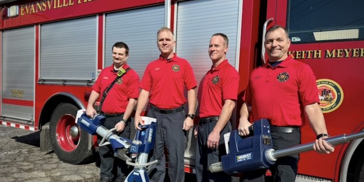 Evansville Fire Department receives new rescue tools and safety equipment