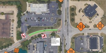 Lane restrictions planned on Crosspoint Boulevard and Indiana Street for gas line project