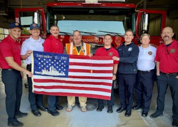 Evansville Fire Department welcomes retired firefighter honoring 9/11 victims through cross-country journey