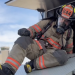 Evansville Fire Department recruits train on SCBA confidence trailer at EVV Airport