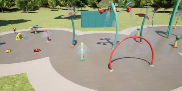 Evansville announces construction of what could become Indiana’s largest splash pad