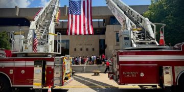 Evansville Fire Department participates in proclamation ceremony marking 250th anniversary of nation