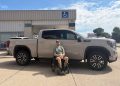 Evansville officer’s donated truck begins modifications to improve mobility and independence