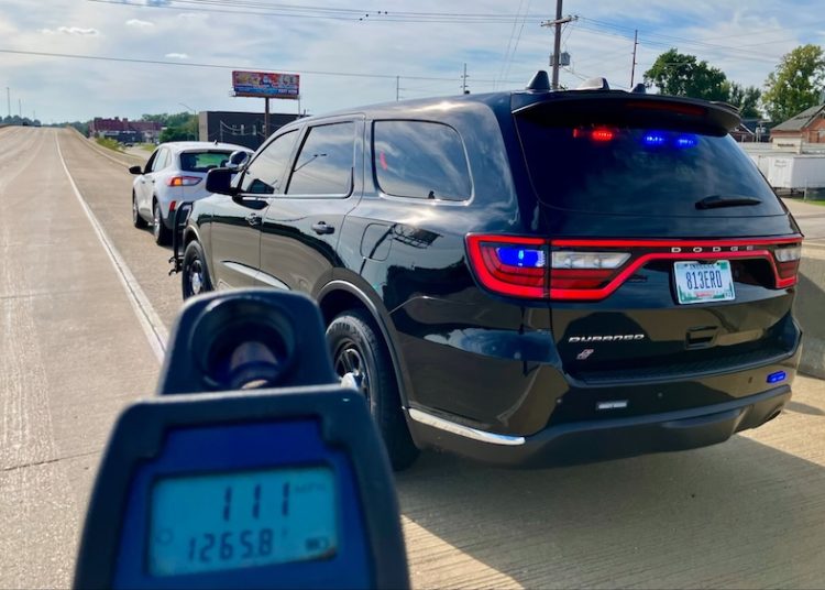 Evansville man arrested after allegedly driving 111 mph in 50 mph zone