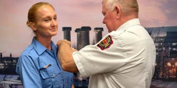 Evansville Fire Department promotes firefighter to lieutenant after years of service across specialized teams and department initiatives