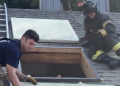 Evansville fire recruits train on roof cuts and vertical ventilation techniques