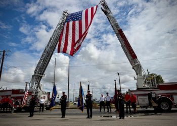 Evansville firefighters join neighborhood cleanup, home fire safety campaign and 9/11 remembrance