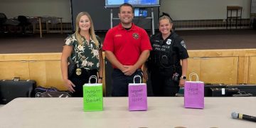 Evansville first responders visit Catholic school to teach students about teamwork, communication and life in emergency services