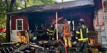EFD crews rescue pets after structure fire displaces four adults and five children