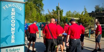 Evansville firefighters get behind-the-scenes tour of Mesker Park Zoo to prepare for emergency responses